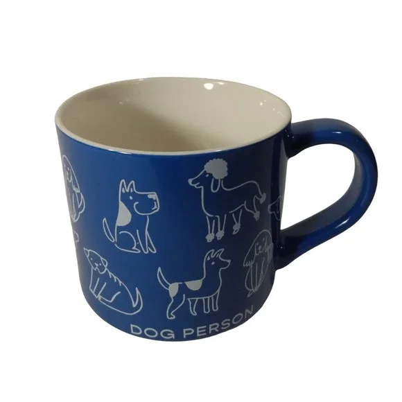 DOG PERSON MUG | Large 16 Ounce Stoneware | Whimsical | Free USA Shipping - Picture 1 of 7